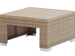 Set da giardino con tavolo 5 posti COCCOLIA Modulare Rattan sintetico (PE) Beige