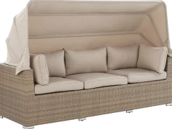 Set da giardino con tavolo 5 posti COCCOLIA Modulare Rattan sintetico (PE) Beige