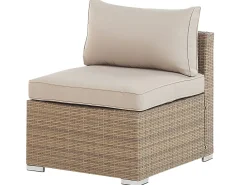 Set da giardino con tavolo 5 posti COCCOLIA Modulare Rattan sintetico (PE) Beige