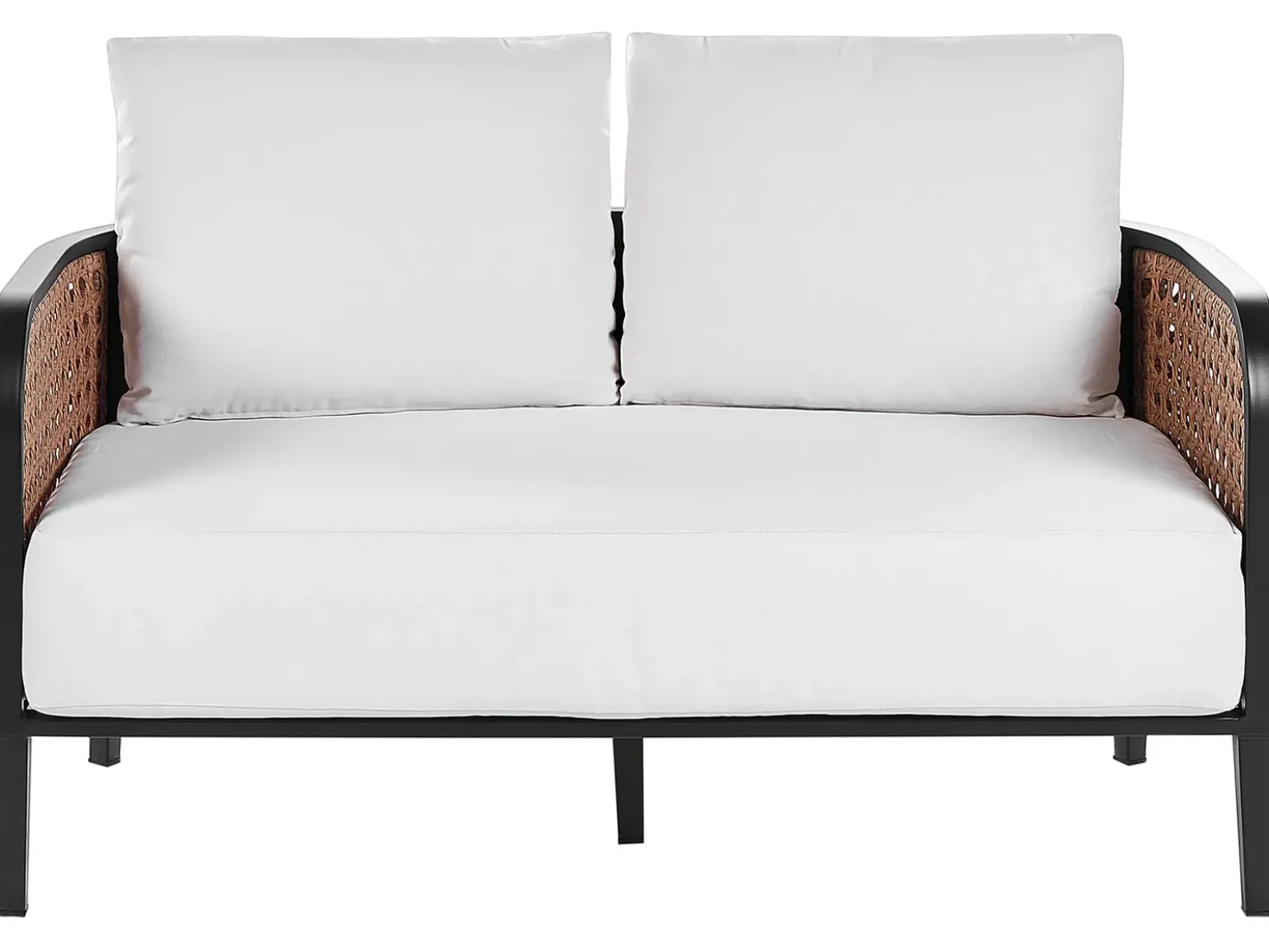 Set da giardino con tavolo 2 posti MONTEFALCO Metallo Bianco
