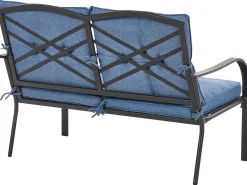 Set da giardino con tavolo 4 posti MESTRINO Metallo Blu
