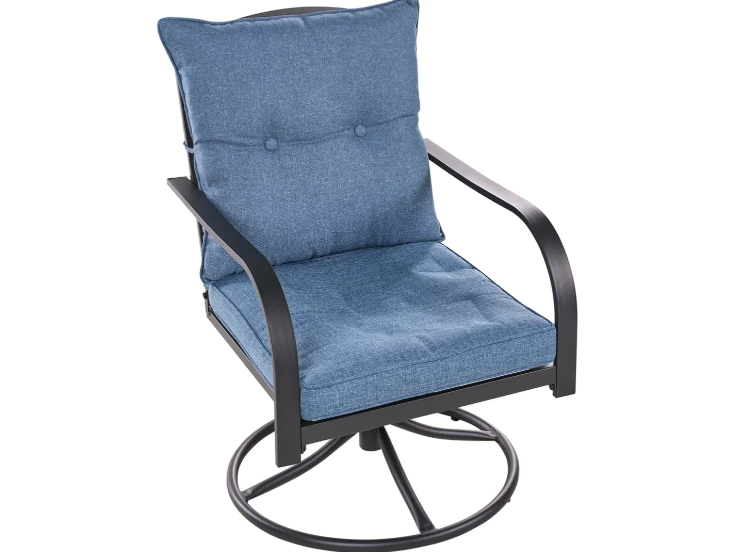 Set da giardino con tavolo 4 posti MESTRINO Metallo Blu