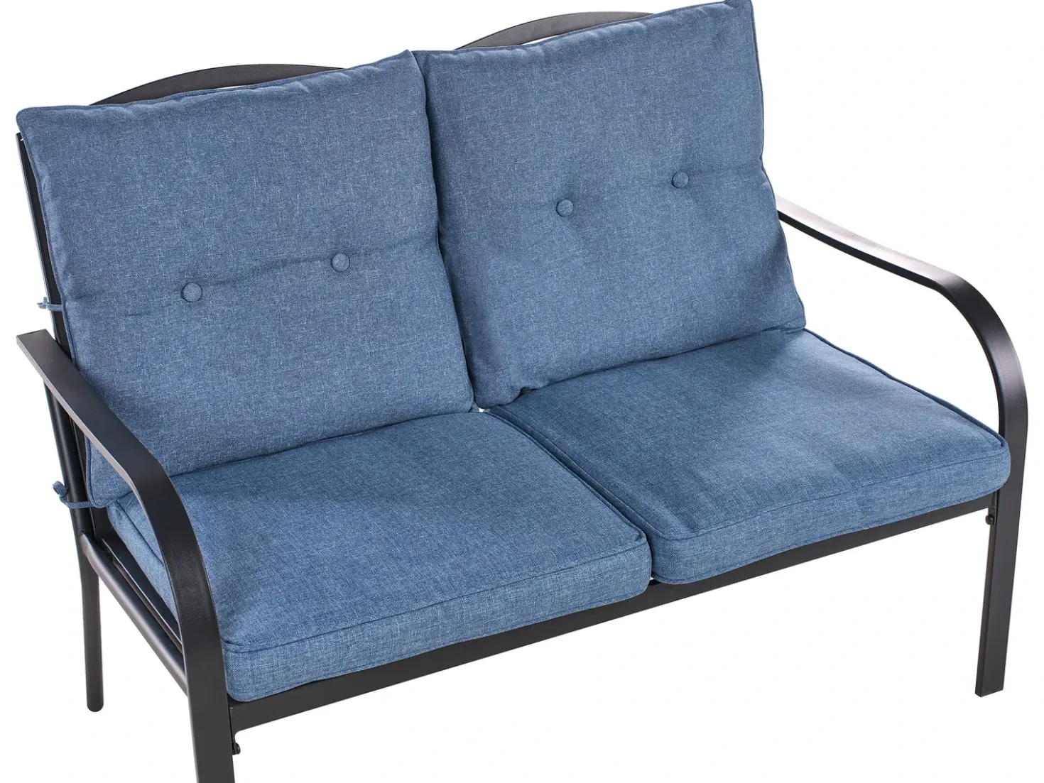 Set da giardino con tavolo 4 posti MESTRINO Metallo Blu
