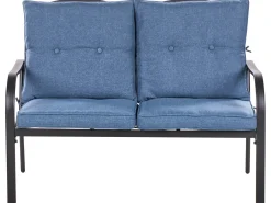 Set da giardino con tavolo 4 posti MESTRINO Metallo Blu