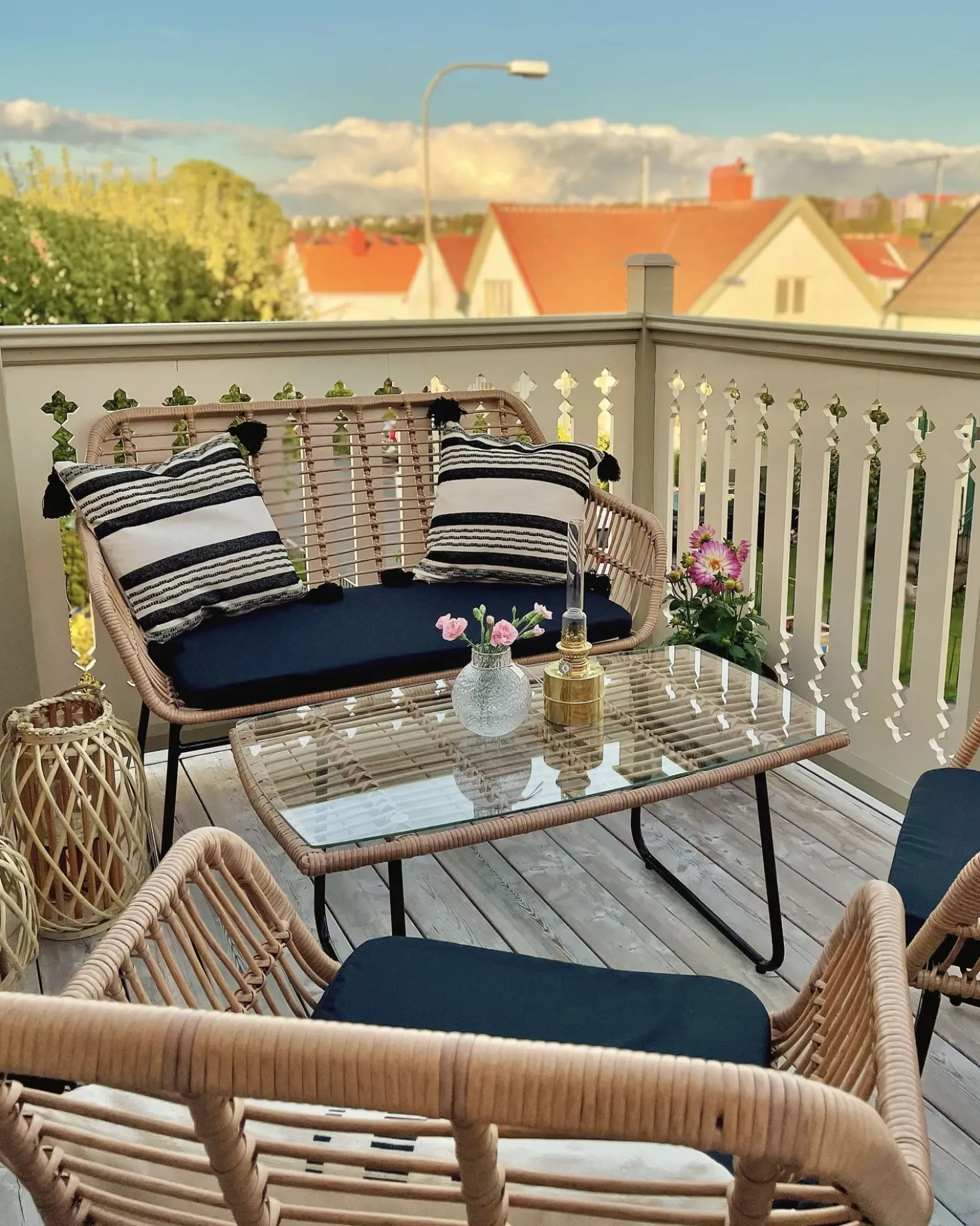 Set da giardino con tavolo 4 posti MINORI Rattan sintetico (PE) Beige