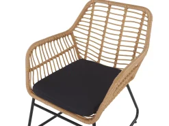Set da giardino con tavolo 4 posti MINORI Rattan sintetico (PE) Beige