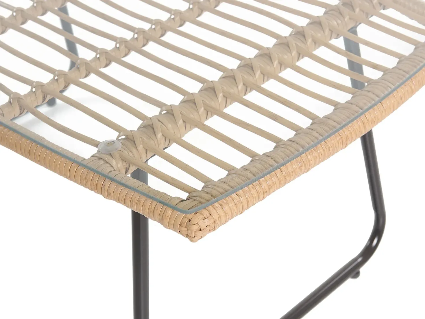 Set da giardino con tavolo 4 posti MINORI Rattan sintetico (PE) Beige