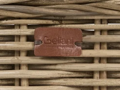 Set da giardino con tavolo 4 posti VARALLO Lato destro Modulare Rattan Grigio
