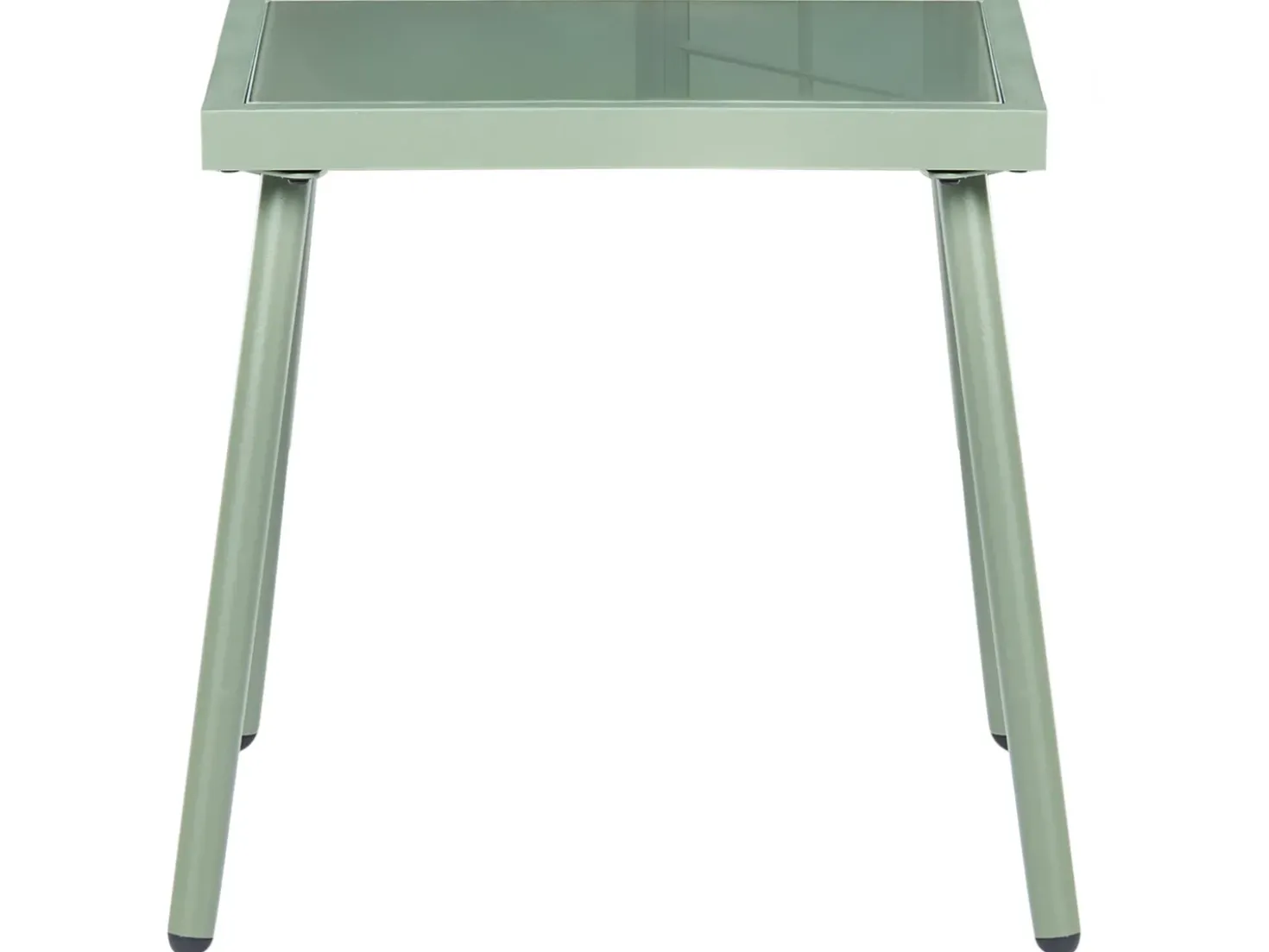 Set da giardino con tavolo 2 posti MOLVENO Metallo Beige/Verde