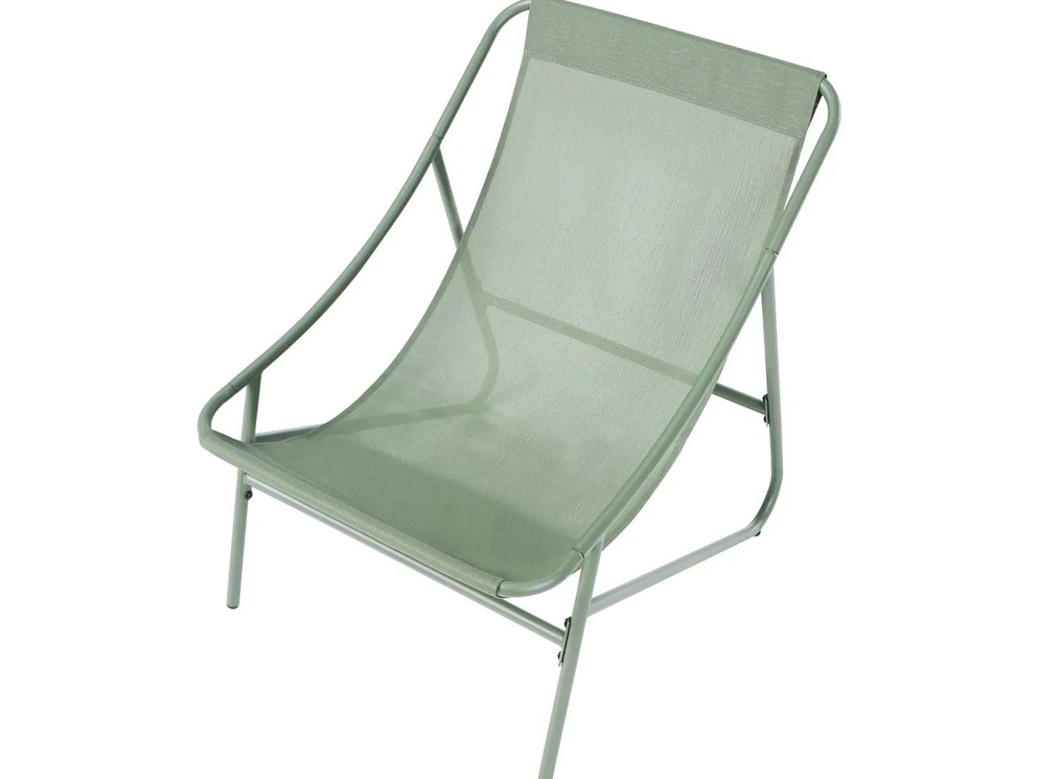 Set da giardino con tavolo 2 posti MOLVENO Metallo Beige/Verde
