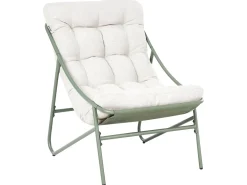 Set da giardino con tavolo 2 posti MOLVENO Metallo Beige/Verde
