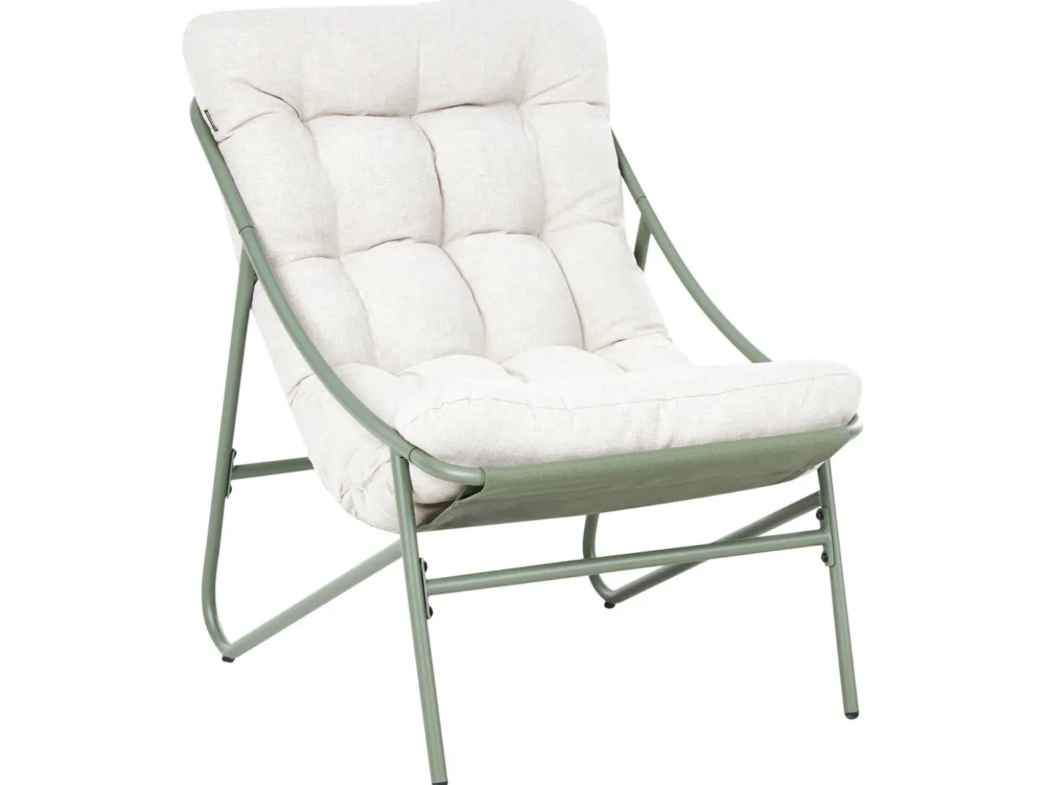 Set da giardino con tavolo 2 posti MOLVENO Metallo Beige/Verde