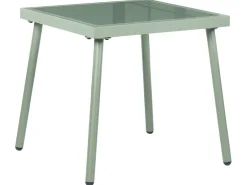 Set da giardino con tavolo 2 posti MOLVENO Metallo Beige/Verde