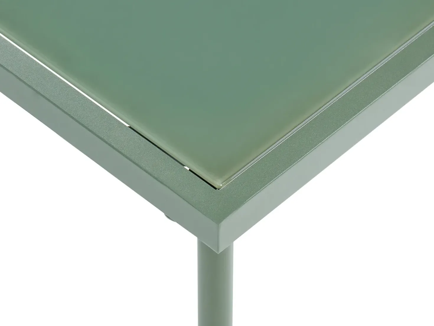 Set da giardino con tavolo 2 posti MOLVENO Metallo Beige/Verde