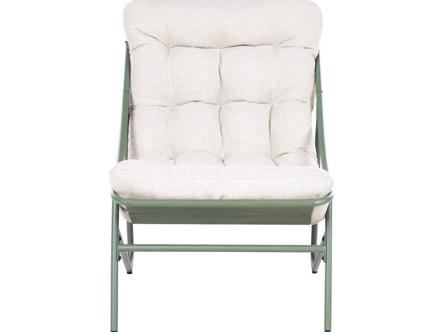 Set da giardino con tavolo 2 posti MOLVENO Metallo Beige/Verde