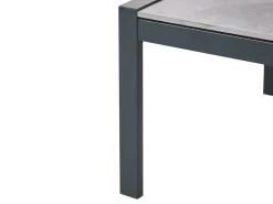 Set da giardino con tavolo 5 posti SKALA Metallo Grigio chiaro