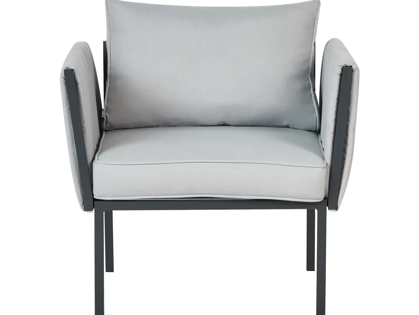 Set da giardino con tavolo 5 posti SKALA Metallo Grigio chiaro