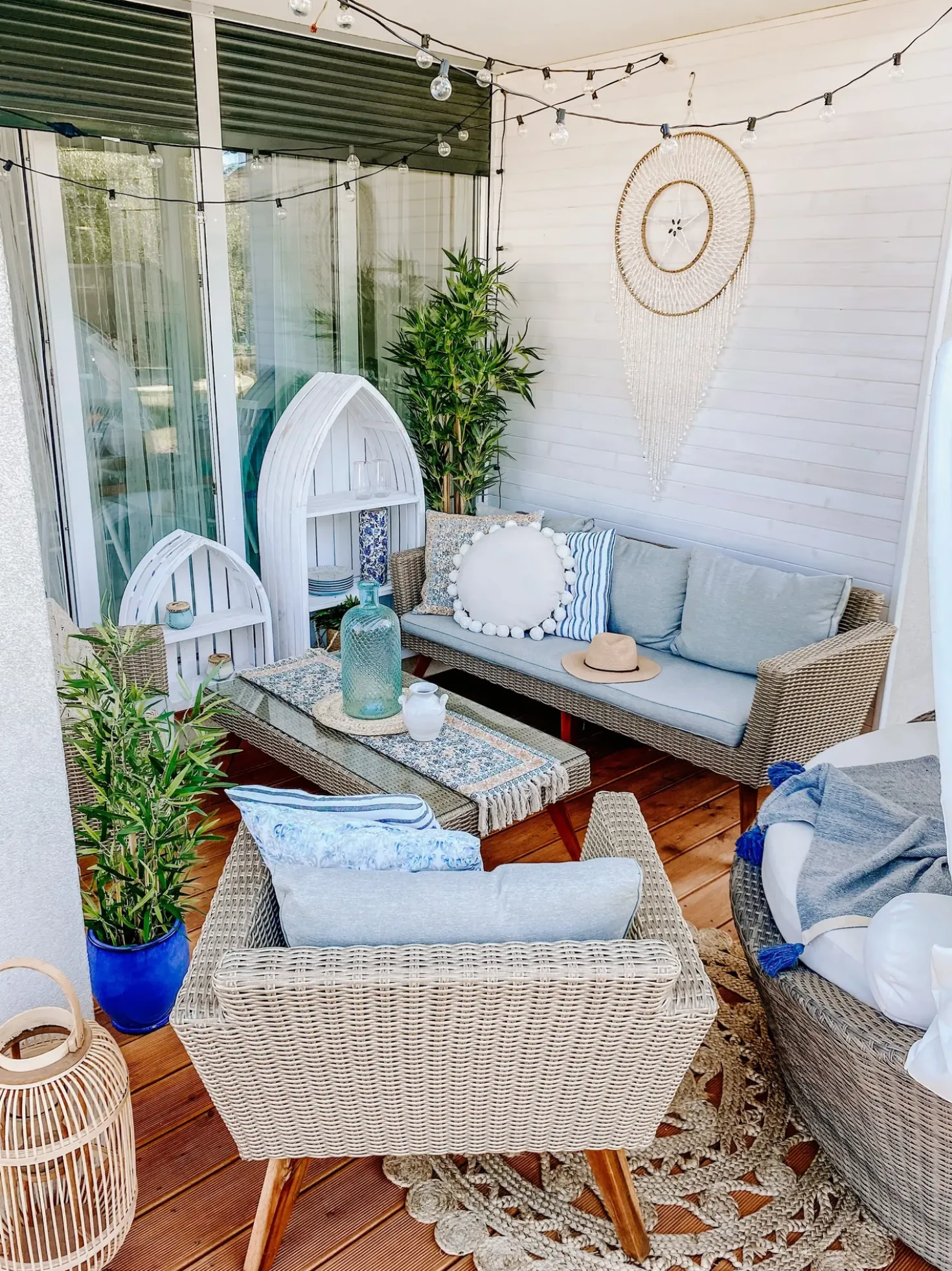 Set da giardino con tavolo 5 posti VITTORIA Rattan sintetico (PE) Grigio