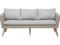Set da giardino con tavolo 5 posti VITTORIA Rattan sintetico (PE) Grigio