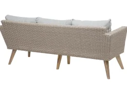 Set da giardino con tavolo 5 posti VITTORIA Rattan sintetico (PE) Grigio