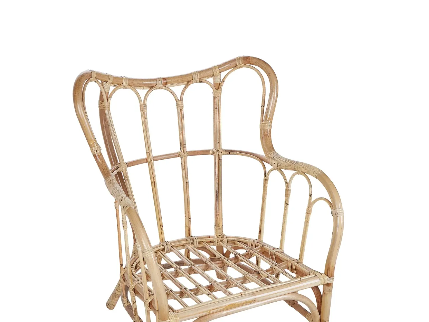 Set da giardino con tavolo 4 posti BRINDISI Rattan Naturale
