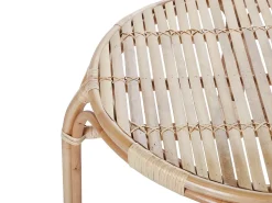 Set da giardino con tavolo 4 posti BRINDISI Rattan Naturale