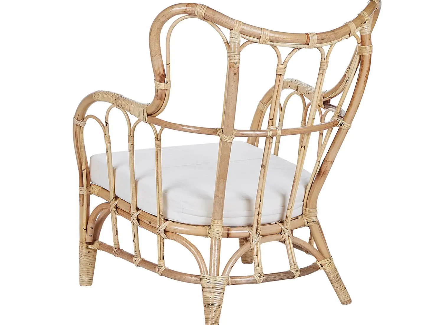 Set da giardino con tavolo 4 posti BRINDISI Rattan Naturale