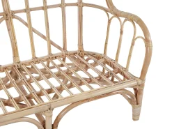 Set da giardino con tavolo 4 posti BRINDISI Rattan Naturale