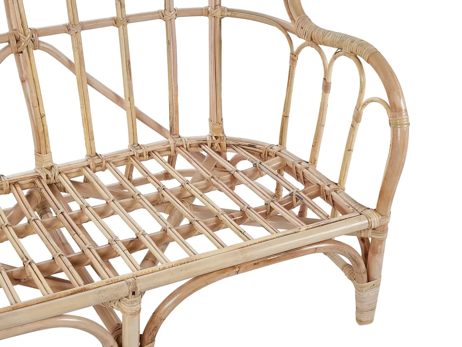 Set da giardino con tavolo 4 posti BRINDISI Rattan Naturale