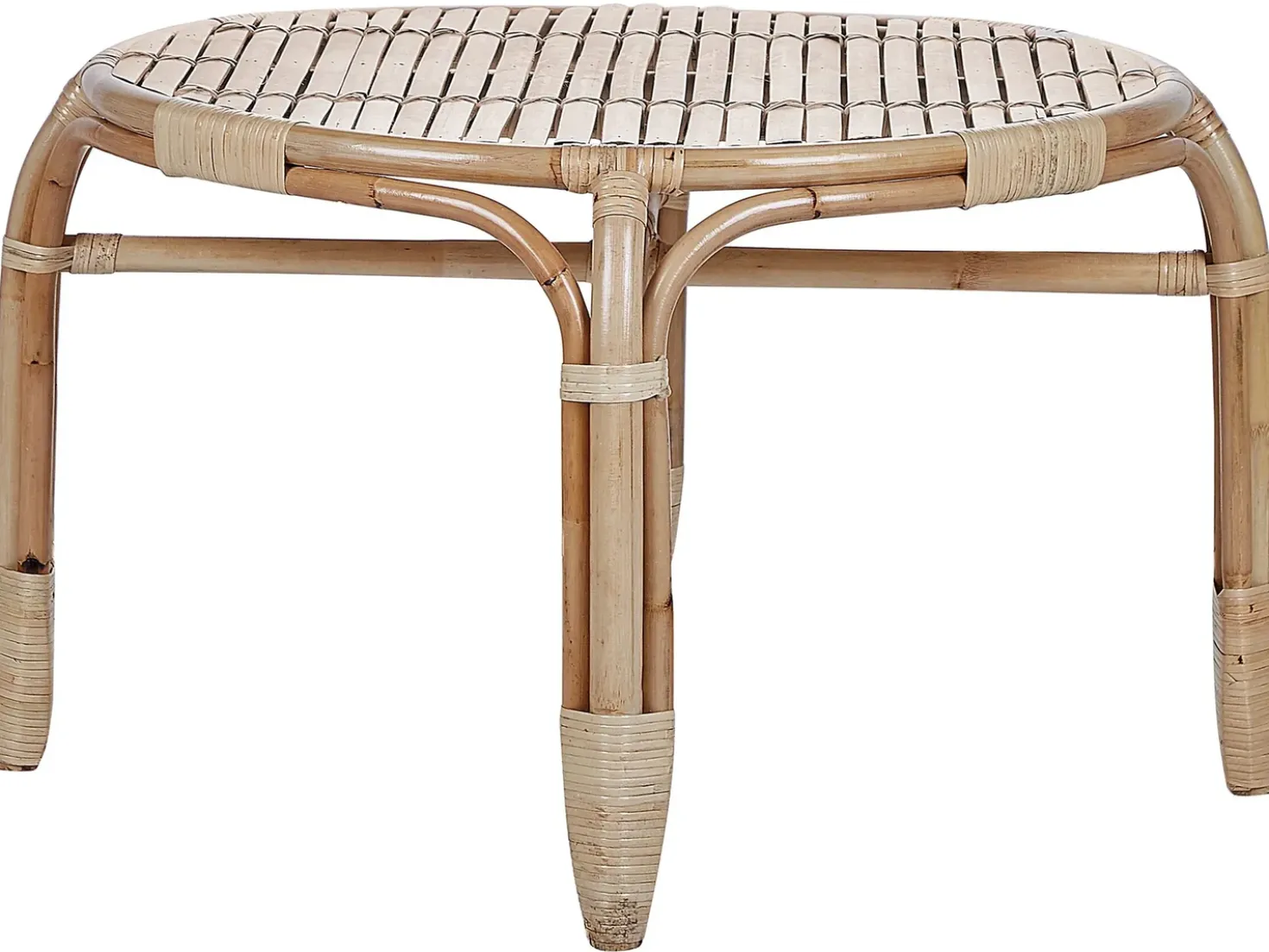 Set da giardino con tavolo 4 posti BRINDISI Rattan Naturale