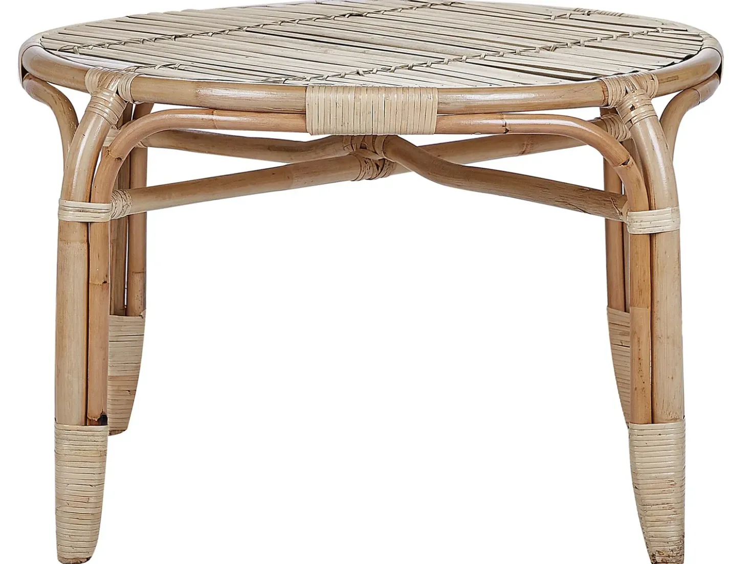 Set da giardino con tavolo 4 posti BRINDISI Rattan Naturale