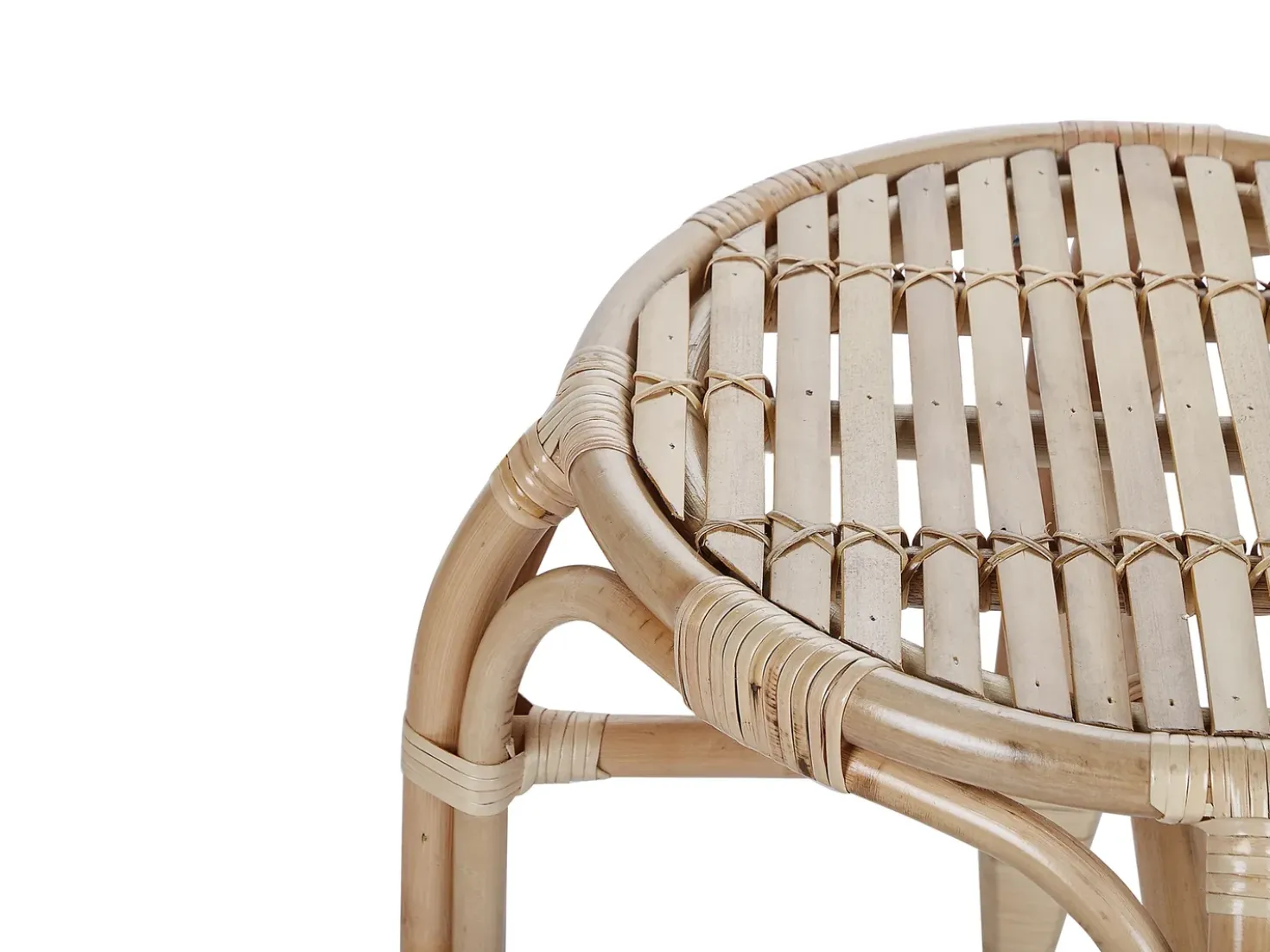 Set da giardino con tavolo 4 posti BRINDISI Rattan Naturale