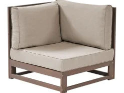 Set da giardino con tavolo 5 posti TIMOR Modulare Legno di acacia certificato Marrone scuro