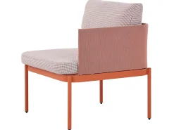 Set da giardino con tavolo 2 posti TERRACINA Metallo Arancione