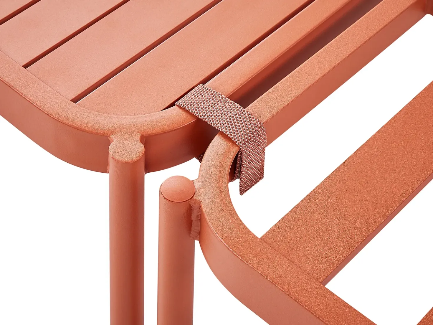 Set da giardino con tavolo 2 posti TERRACINA Metallo Arancione