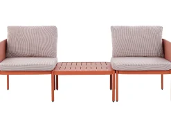 Set da giardino con tavolo 2 posti TERRACINA Metallo Arancione