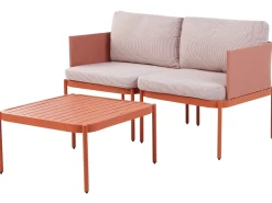 Set da giardino con tavolo 2 posti TERRACINA Metallo Arancione