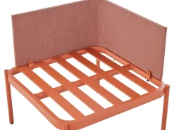 Set da giardino con tavolo 2 posti TERRACINA Metallo Arancione