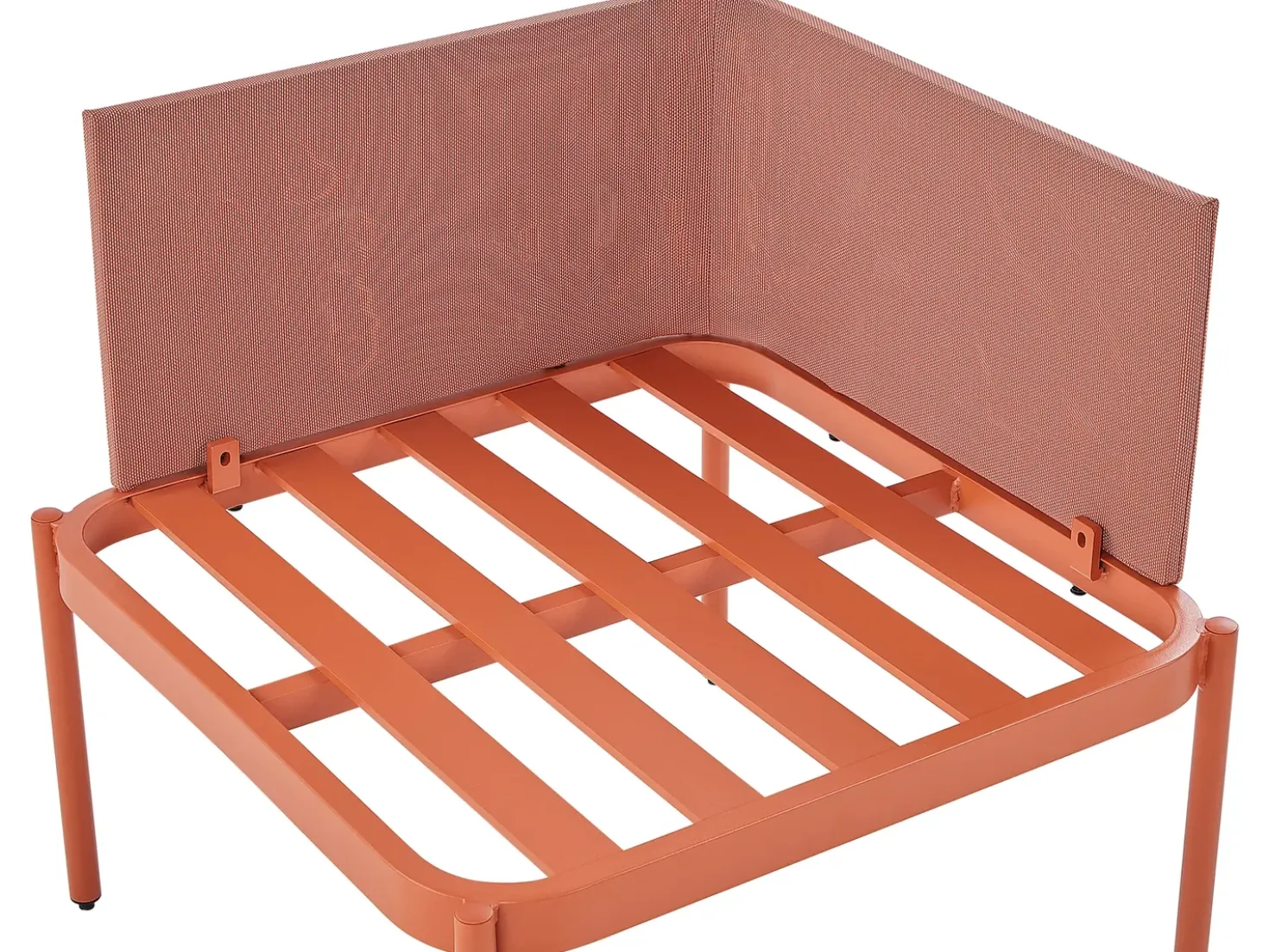 Set da giardino con tavolo 2 posti TERRACINA Metallo Arancione