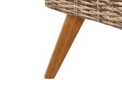 Set da giardino con tavolo 5 posti VITTORIA XL Rattan sintetico (PE) Verde oliva