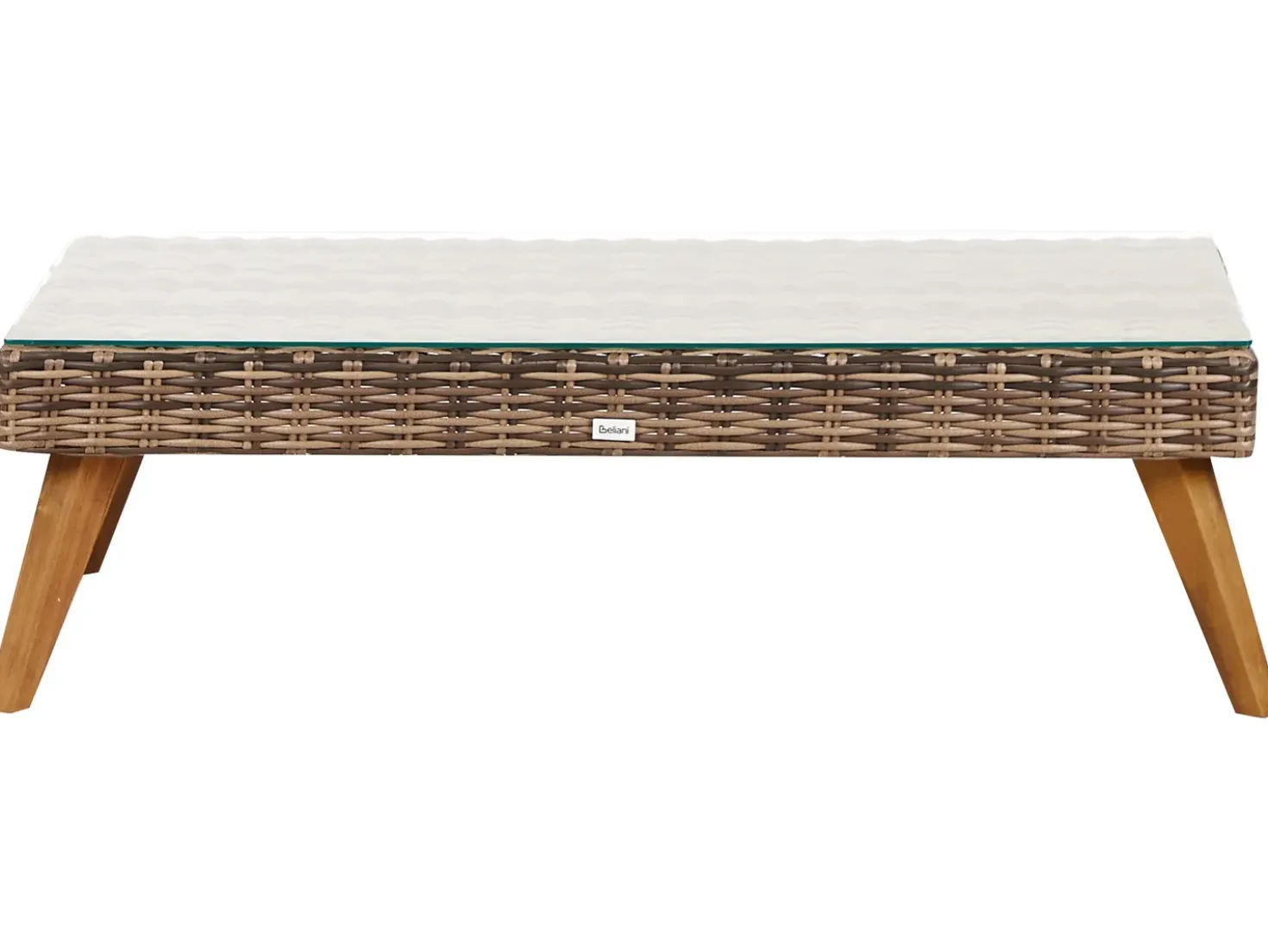 Set da giardino con tavolo 5 posti VITTORIA XL Rattan sintetico (PE) Verde oliva