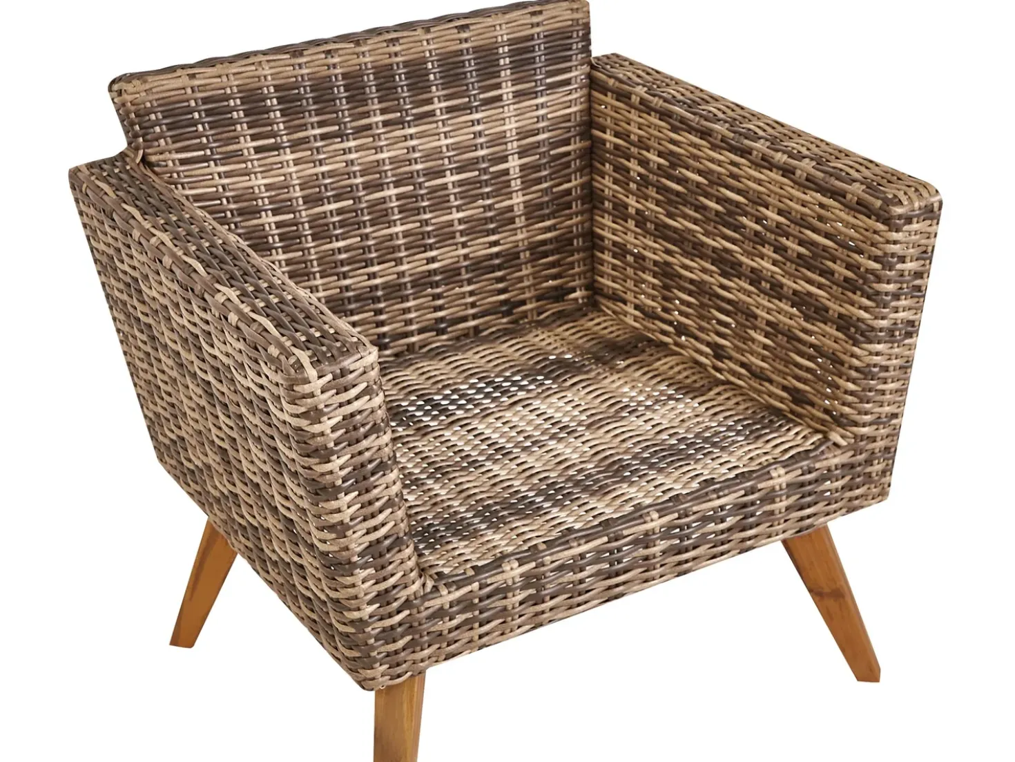 Set da giardino con tavolo 5 posti VITTORIA XL Rattan sintetico (PE) Verde oliva