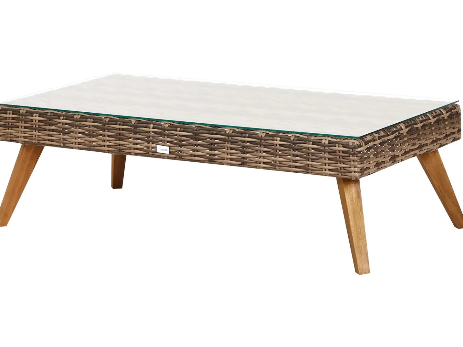 Set da giardino con tavolo 5 posti VITTORIA XL Rattan sintetico (PE) Verde oliva