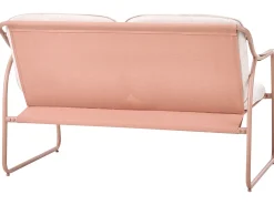 Set da giardino con tavolo 4 posti CALASCIO Metallo Beige chiaro