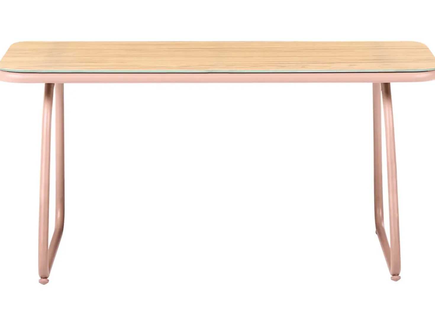 Set da giardino con tavolo 4 posti CALASCIO Metallo Beige chiaro