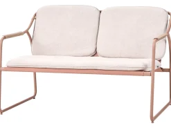 Set da giardino con tavolo 4 posti CALASCIO Metallo Beige chiaro