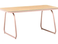 Set da giardino con tavolo 4 posti CALASCIO Metallo Beige chiaro