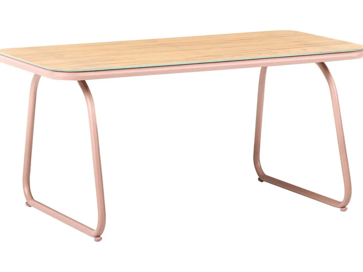 Set da giardino con tavolo 4 posti CALASCIO Metallo Beige chiaro