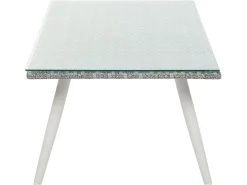 Set da giardino con tavolo 4 posti RAGUSA Rattan sintetico (PE) Bianco sporco