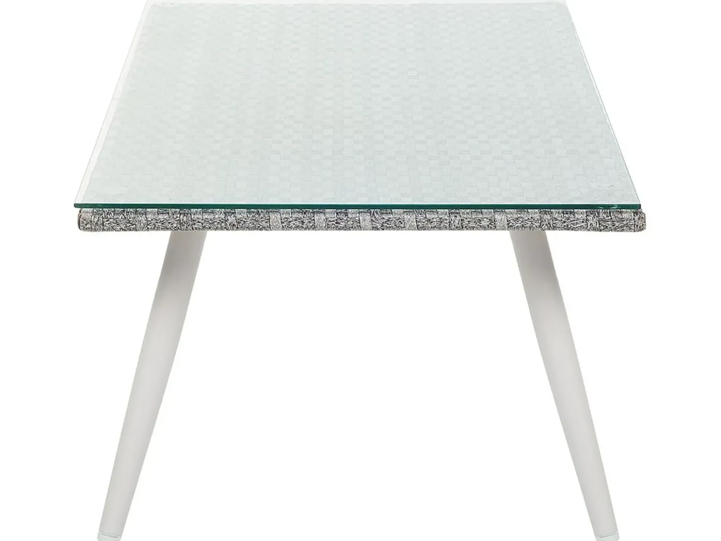 Set da giardino con tavolo 4 posti RAGUSA Rattan sintetico (PE) Bianco sporco